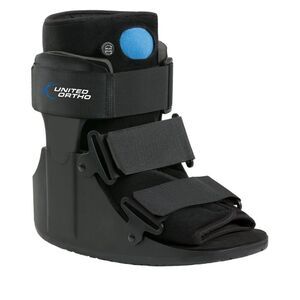 United Ortho Short Air Cam Walker Fracture Boot, Small, Black